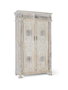 GINER Y COLOMER Armoire de deux portes en bois de manguier blanc vieilli